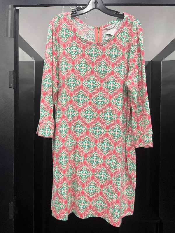 Pink Dress Casual Midi Crown And Ivy, Size Xl Comfortable Adjustable Strap Midi Dress