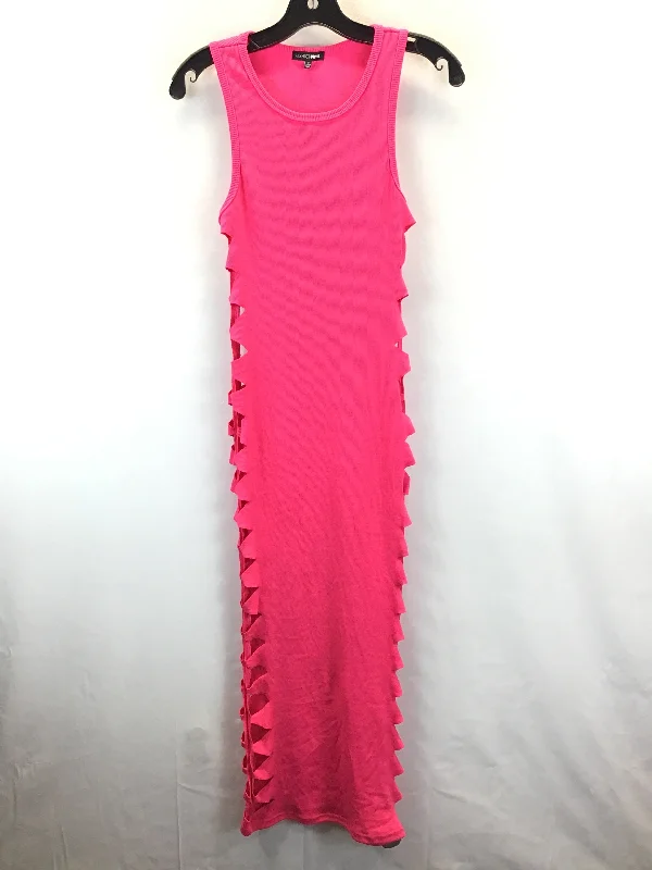 Pink Dress Casual Midi Fashion Nova, Size M Trendy Bodycon Midi Dress