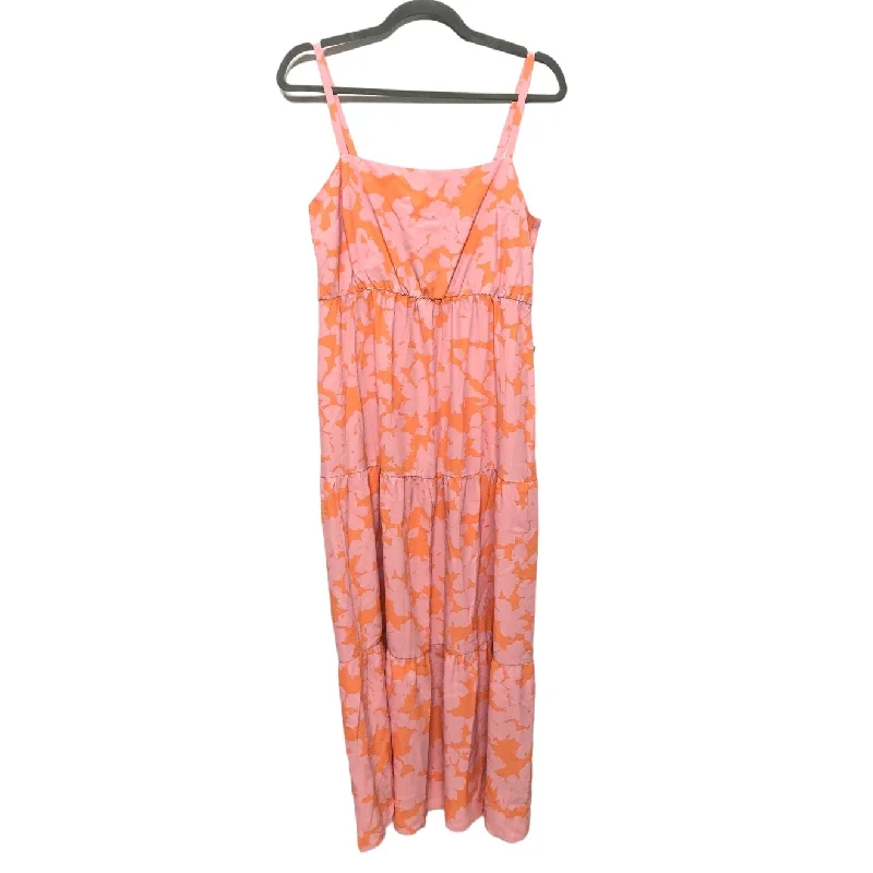 Pink Dress Casual Midi Social Standard By Sanctuary, Size M Fashionable Chiffon Midi Dress Pink Dress Casual Midi Social Standard By Sanctuary, Size M Fashionable Chiffon Midi Dress