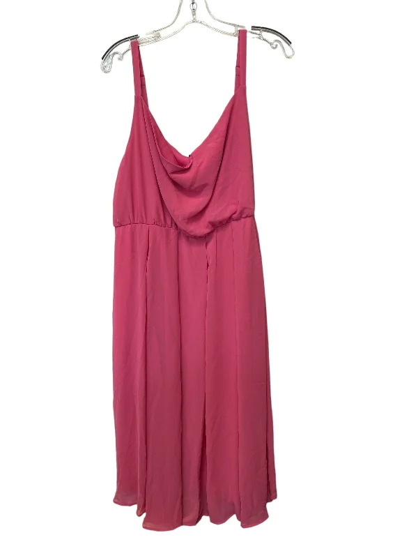 Pink Dress Casual Midi Torrid, Size 2 Elegant Sleeveless Midi Dress