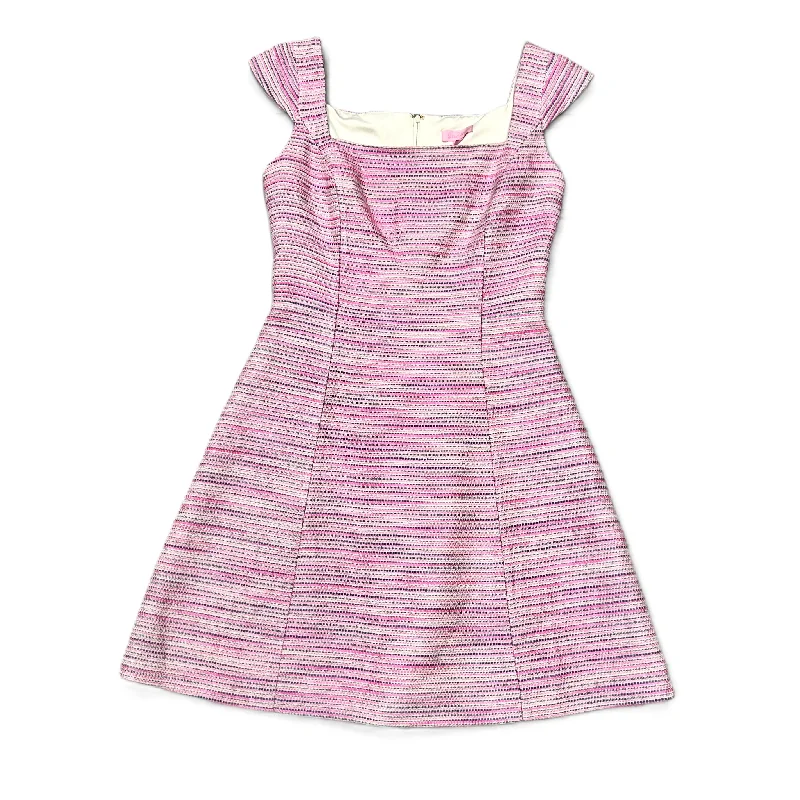 Pink Purple Dress Casual Midi By Lilly Pulitzer, Size: S Fashionable Casual Midi Dress Pink Purple Dress Casual Midi By Lilly Pulitzer, Size: S Fashionable Casual Midi Dress