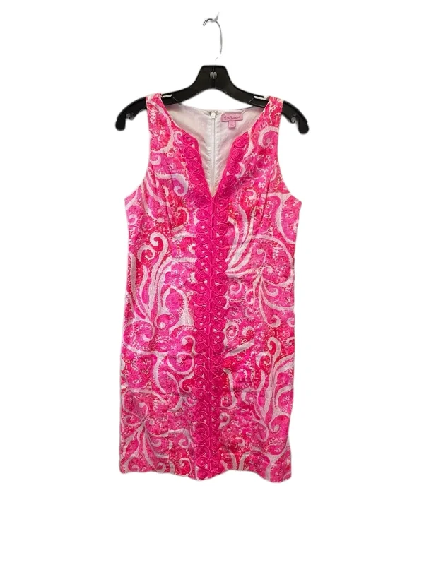 Pink & Red Dress Casual Midi Lilly Pulitzer, Size 2 Comfortable Sleeveless Midi Dress Pink & Red Dress Casual Midi Lilly Pulitzer, Size 2 Comfortable Sleeveless Midi Dress