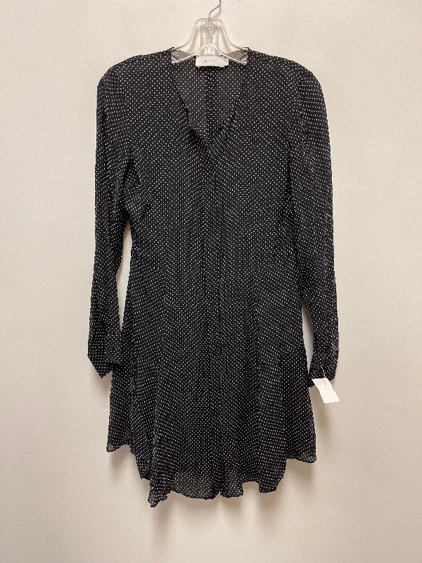 Polkadot Pattern Dress Casual Midi Alc, Size S Comfortable Draped Midi Dress