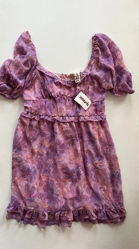 Purple Dress Casual Midi Jessica Simpson, Size S Fashionable Shift Midi Dress