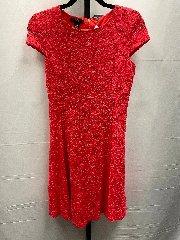 Red Dress Casual Midi Alfani, Size Petite   S Trendy Tiered Hem Midi Dress