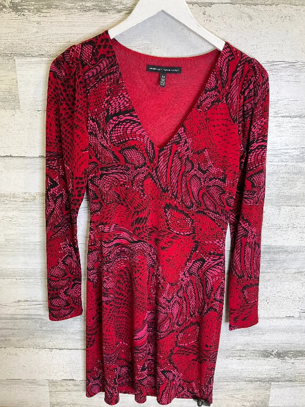 Red Dress Casual Midi White House Black Market, Size Xs Fashionable Floral Embroidery Midi Dress Red Dress Casual Midi White House Black Market, Size Xs Fashionable Floral Embroidery Midi Dress