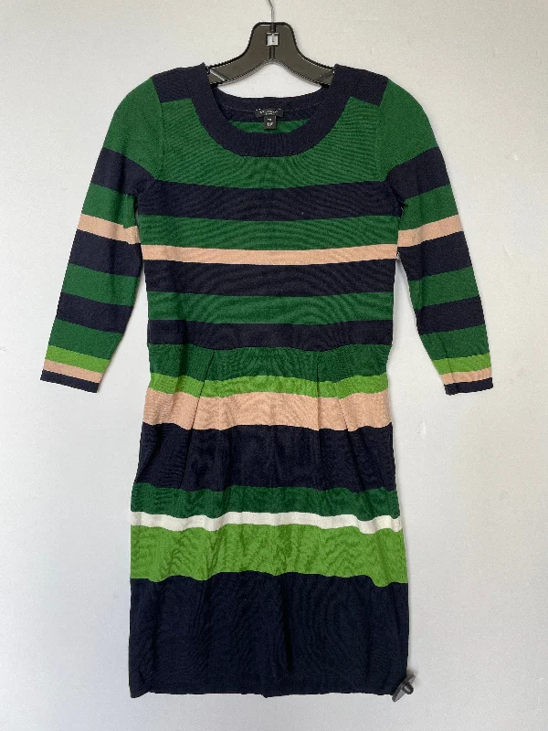 Striped Pattern Dress Casual Midi Ann Taylor, Size Petite Xs Elegant Lace Trim Midi Dress Striped Pattern Dress Casual Midi Ann Taylor, Size Petite Xs Elegant Lace Trim Midi Dress