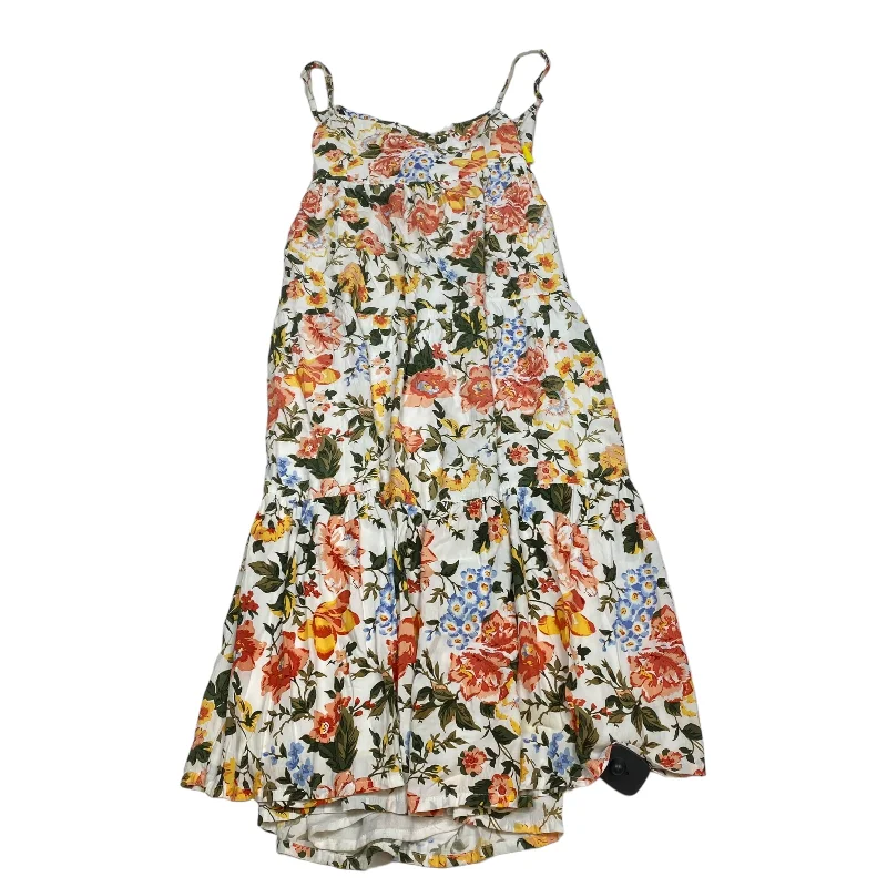 White Dress Casual Midi Faithfull The Brand, Size S Cozy Spaghetti Strap Midi Dress