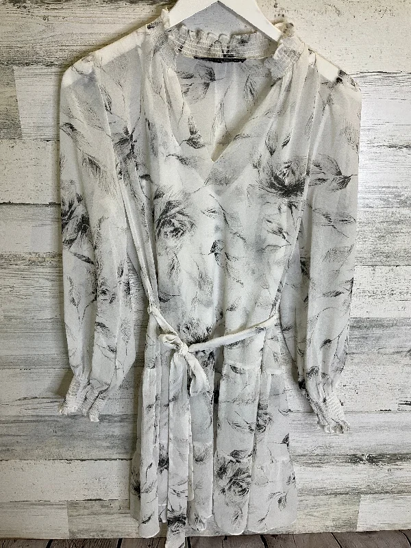 White Dress Casual Midi White House Black Market, Size Xs Stylish Wraparound Midi Dress White Dress Casual Midi White House Black Market, Size Xs Stylish Wraparound Midi Dress