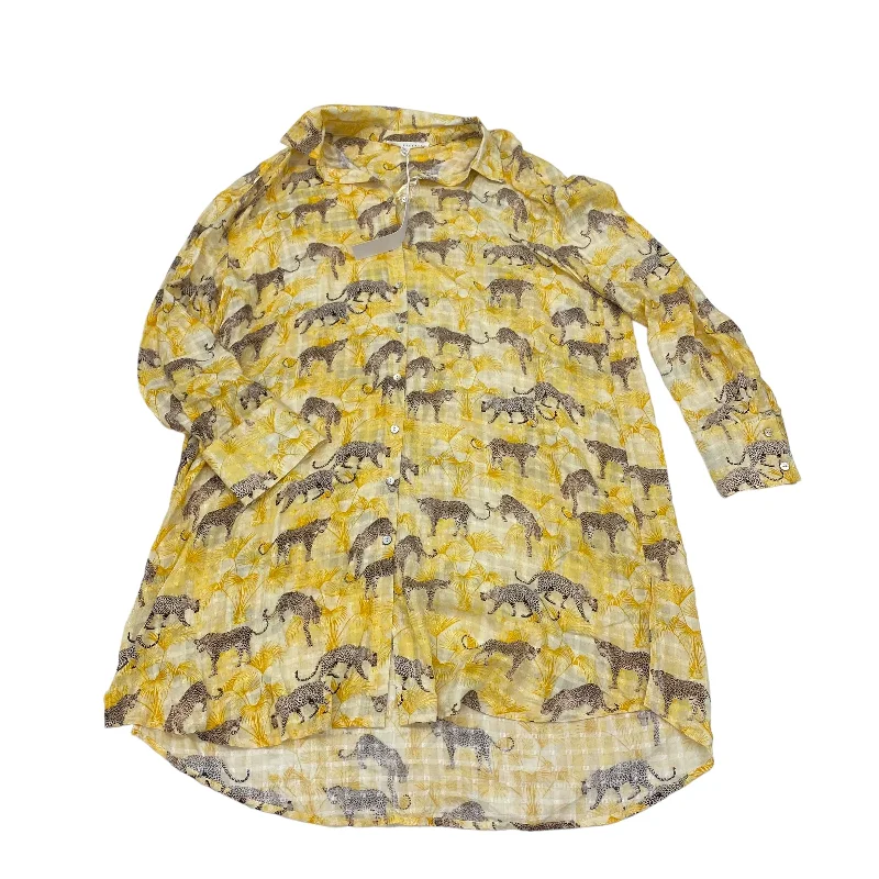 YELLOW DRESS CASUAL MIDI by JANE AND DELANCEY Size:M Chic Off-Shoulder Midi Dress
