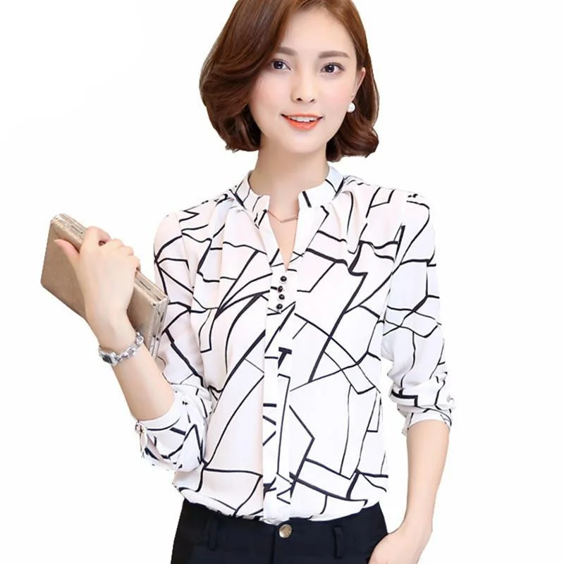 women shirts Chiffon Blouse Printed Long Sleeve Blouse White Striped Blouses Top Shirt-- Collared Crew Neck Turtle Neck women shirts Chiffon Blouse Printed Long Sleeve Blouse White Striped Blouses Top Shirt-- Collared Crew Neck Turtle Neck