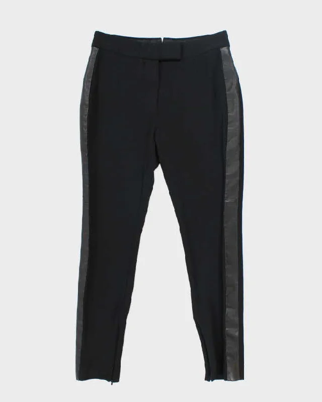 Vintage 90's Women's Tom Ford Faux Leather Striped Suit Trousers - W30 L26 Trousers Occasion Special Vintage 90's Women's Tom Ford Faux Leather Striped Suit Trousers - W30 L26 Trousers Occasion Special