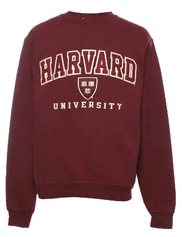 Champion Maroon Harvard University Design Sweatshirt - M Hoodie with Emblem Brand Identity Champion Maroon Harvard University Design Sweatshirt - M Hoodie with Emblem Brand Identity