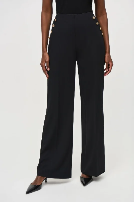 Joseph Ribkoff High Rise Classic Wide-Leg Trouser Pants 243046 Trousers Hiking Durable Joseph Ribkoff High Rise Classic Wide-Leg Trouser Pants 243046 Trousers Hiking Durable